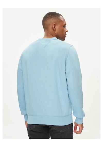 Tommy Hilfiger Erkek Sıfır Yaka Sweatshirt Buzmavisi