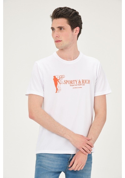 Rich Erkek Basic T-shirt Tşört Beyaz
