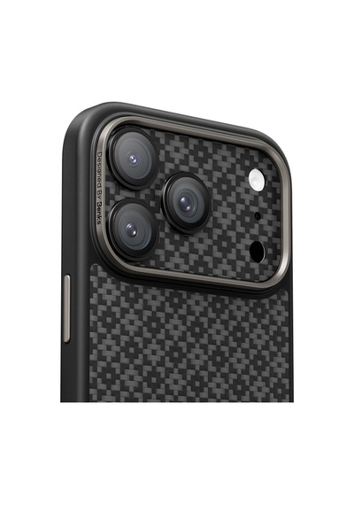 Apple Uyumlu   iPhone 17 Pro Benks Armorwarrior Armorgrid Serisi Kevlar Kamera Lens Koruyucu Siyah