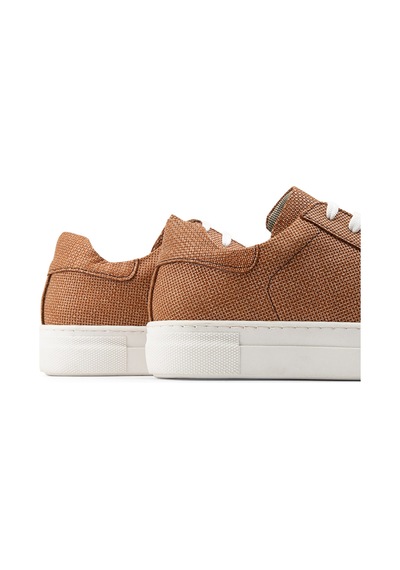 Deery Hakiki Deri Taba Rengi İşlentili Sneaker Kadın Ayakkabı - Z1681ztbac02 Taba