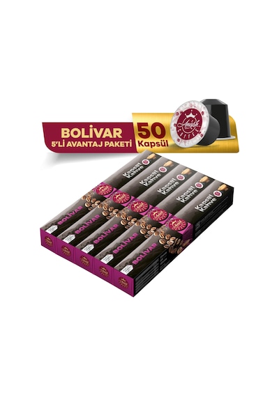 Anisah Bolivar Kapsül Kahve Nespresso Uyumlu 5 x 10'lu
