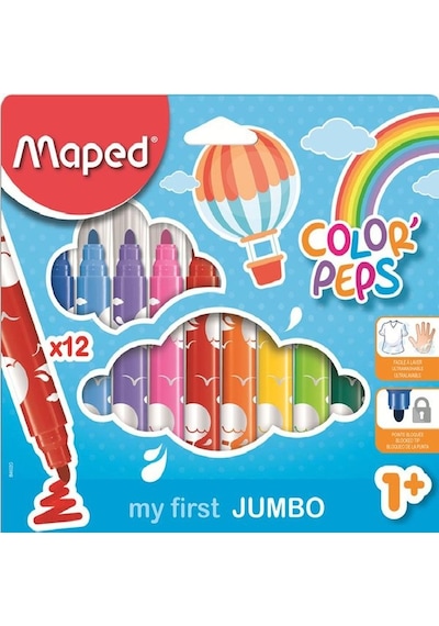 Maped ColorPeps Jumbo Keçeli 12'li-846020
