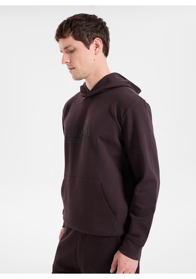 National Geographic N6wm-swt4082 Kahve Erkek Kapüşonlu Baskılı Relaxed Sweatshirt