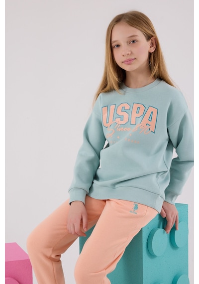U.S. Polo Assn. U.s. Polo Assn Kız Çocuk Yeşil Eşofman Takımı Us2315-c-v2 Yeşil