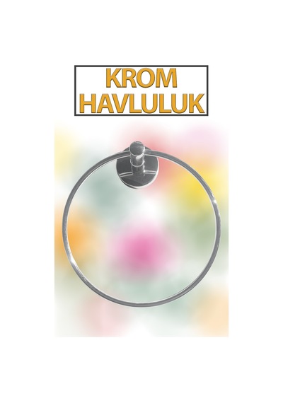 Krom Yuvarlak Havluluk Gümüş Diğer
