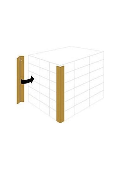 200Adet 1Metre - Karton Köşebent - Palet Köşebent - 40X40X4Mm