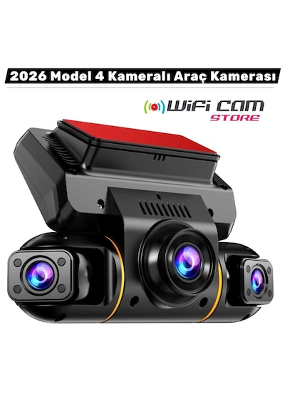 4 Kameralı 4k Uhd Gps Profesyonel Araç Kamerası
