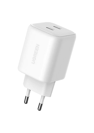 Ugreen 45w Gan Type-c Qc Pd 2xusb-c Hızlı Şarj Cihazı Beyaz