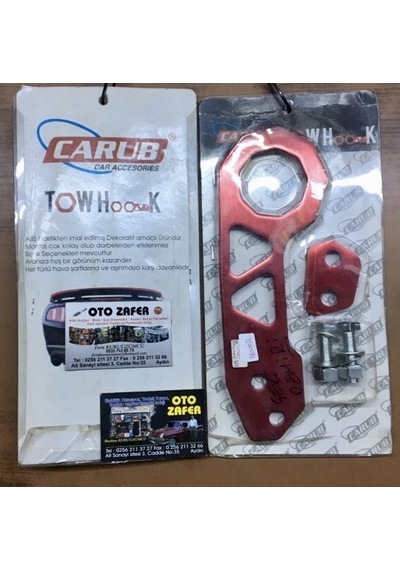 Carub Çeki Demiri Metal Civatalı Kırmızı