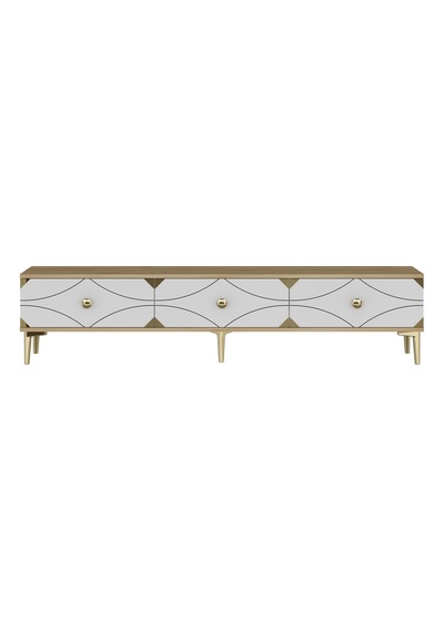 Tsa1897dbg Alfa Tv Sehpası Safirmeşe-beyaz-gold 180cm