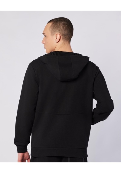 Kappa Fabio Full Zip Erkek Siyah Regular Fermuarlı Eşofman Üstü