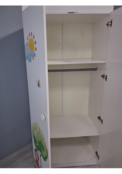 Dolap Kuzu 90648 İki Kapaklı Dijital Baskı Sınıf Suntalam Demonte Beyaz