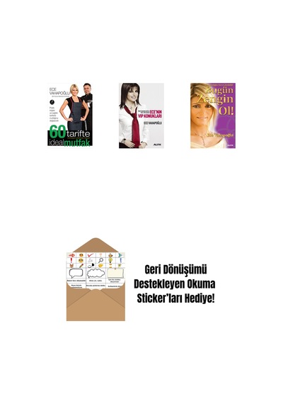 60 Tarifte İdeal Mutfak + Ece'nin Vıp Konukları + Bugün Zengin Ol + Okuma Sticker'ları