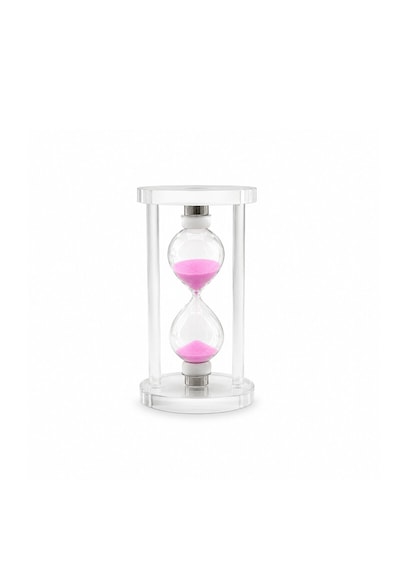 Orta Cam Kum Saati Cam Standlı Çap: 6.8cm-yükseklik: 12cm 5250