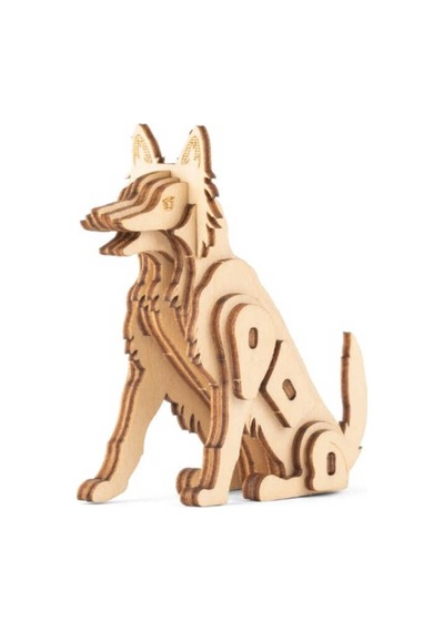 Kikkerland Puzzle-3d Ahpşap Kopek Puzzle Gg149