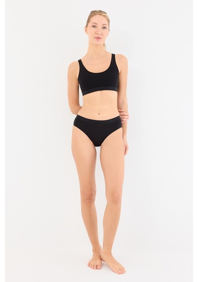 Naphor Touch Siyah Yüksek Bel Slip Külot