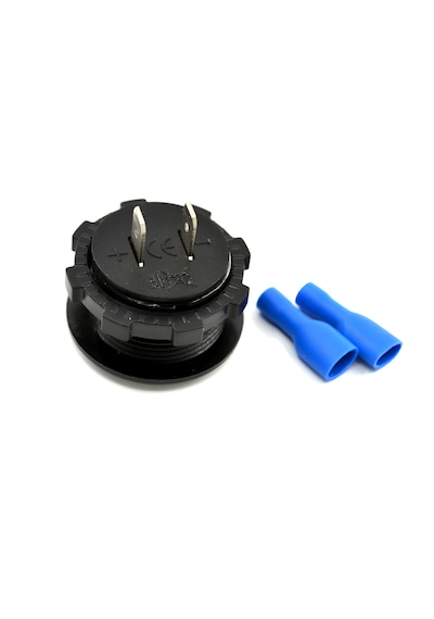 12v 24v Dijital Voltmetre 28mm Mini Yuvarlak 6-32varası