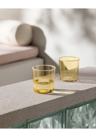 Pierretta-colourful 4'lü Su Bardağı Seti - Sarı - 380 Ml 8684427334553 Çok Renkli