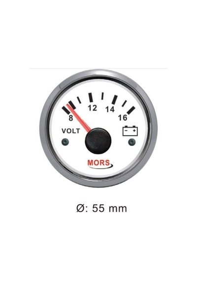 Voltmetre 12v-beyaz