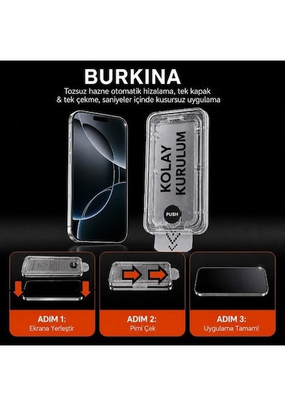 Sapphıre Cam,kolay Uygulama Set İphone 15,16 İle Tam Uyumlu Extra Hd,safir Cam,otomatik Aparat Seti,ahize Korumalı,tam Kaplayan, İnce Çerçeve,iphone Ekran Koruyucu