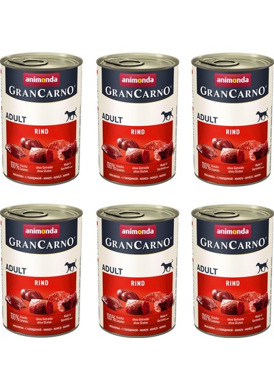 Animonda Gran Carno Sığır Etli Köpek Konserve 400 G X 6 Adet