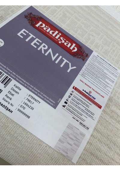 Padişah Halı Eternity 79817 070 Serisi Akrilik Salon Oturma Odası Halısı Krem Kahve