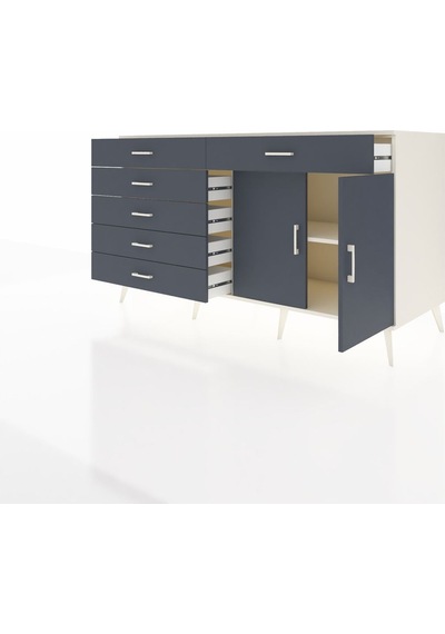 Kronos Konsol Tek Raflı 6 Çekmeceli 2 Kapaklı 176x59x99 Aytaşı-an Aytaşı-antrasit Kronos Konsol Tek Raflı 6 Çekmeceli 2 Kapaklı 176x59x99 Aytaşı-an Aytaşı-antrasit