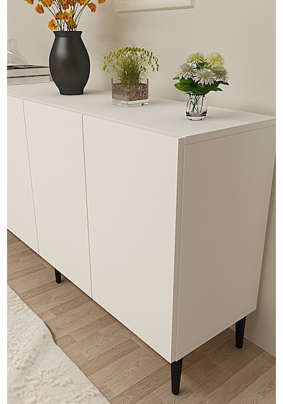Ka1599b Aplos Konsol Ve Tv Sehpası Beyaz 150cm