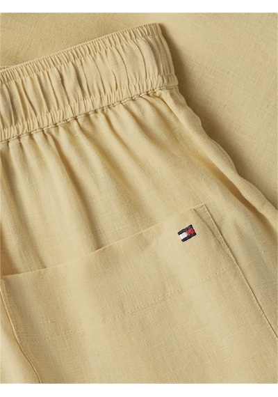 Tommy Hilfiger Ess Lınen Pull On Short Kadın Bej Şort - Ww0ww49637
