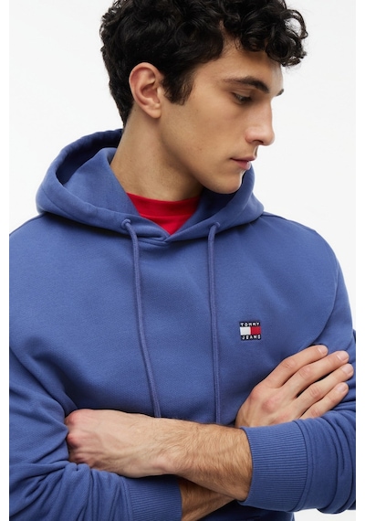 Tommy Hilfiger Tjm Regular Badge Erkek Mavi Hoodie-16425