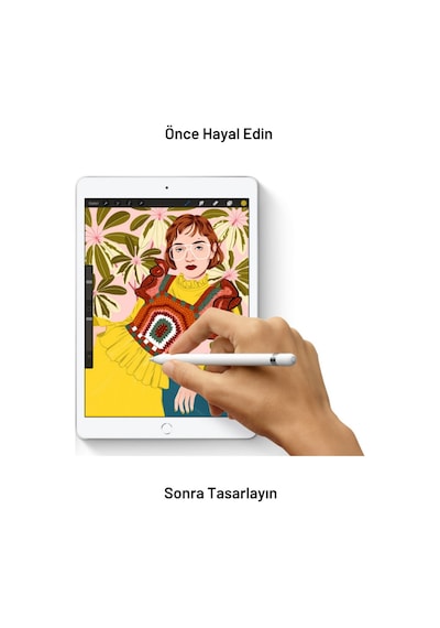 Apple Uyumlu iPad, 12.9" 2020 3-4-5. Nesil Stylus Avuç İçi Okumaz Tablet Kalemi