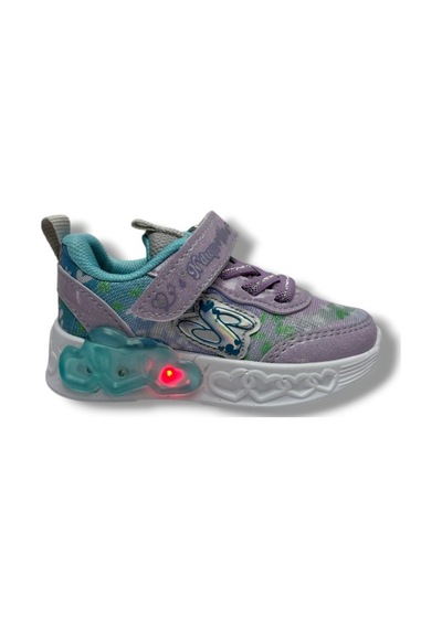 Ndrops 032-26 Anorak Rugan Yıldızlı Anatomik Kız Çocuk Sneaker Lila Turkuaz 22-25 LILA