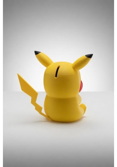 Pikachu Figürlü Kumbara Sevimli Dekoratif Para Kutusu Sarı Tasarım Hediyelik Obje