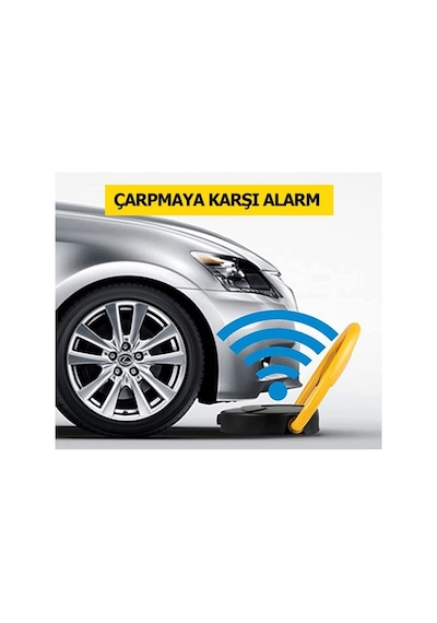 Bataryalı Akıllı Park Yeri Bariyeri Uzaktan Kumandalı Kişisel Otopark Koruma Sistemi Alarm Özellikli