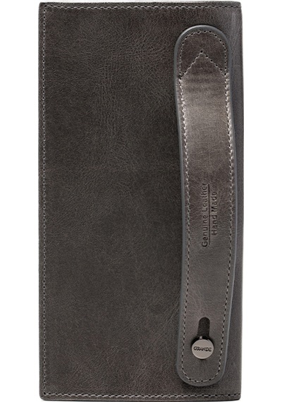 Crazy Gri Cüzdan & Kartlık Unisex 1764 Grande Deri Cüzdan Kartlık