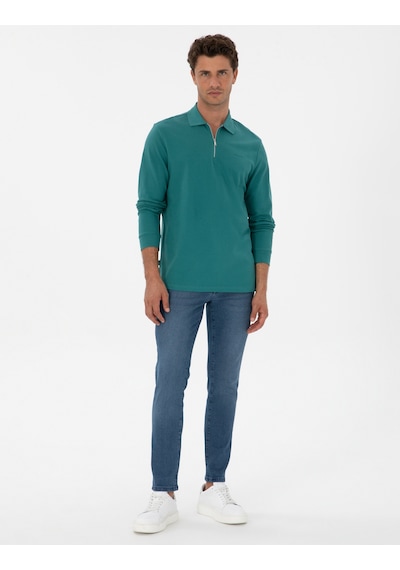 Pierre Cardin Erkek Zümrüt Sweatshirt 50314046-vr055 Zümrüt