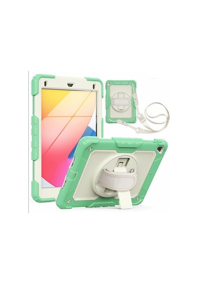 Apple Uyumlu iPad 5. Nesil 9.7 Kılıf Renkli Strap Zırh Case 2017 A1822