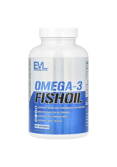 Evlution Triple Strength Omega 3 Fish Oil Epa Dha Su...