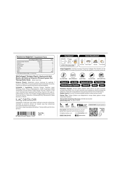 Biomet Collagen Plus Type 1-2-3 Powder 180gr