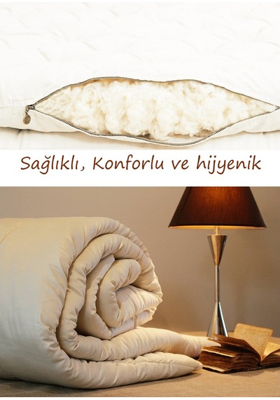 Elyaf Sepeti Tek Kişilik Yün Yorgan Kenarı Biyeli 155X215 Cm