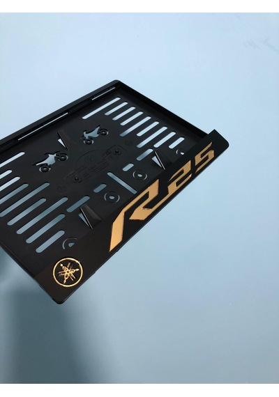 Yamaha R25 Gold Pleksi Motor Plakalığı