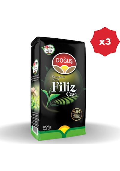 Doğuş Filiz Çay 1 Kg - 3 Adet