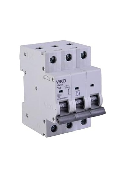 10vtb-3c63 Otomatik Sigorta 10ka C Tipi 3 Kutup 63a