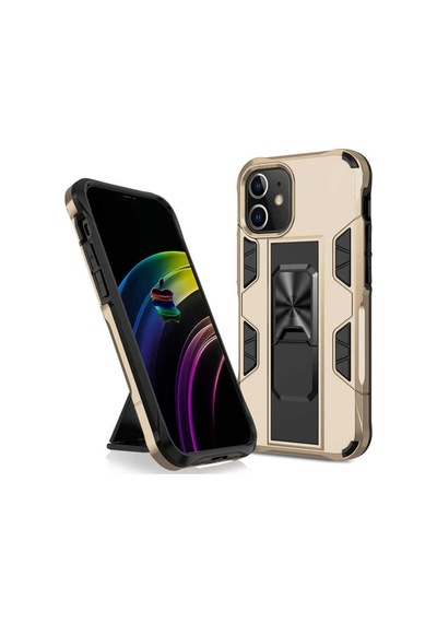 Apple Uyumlu iPhone 12 Pro Max Kılıf Zore Volve Kapak Gold