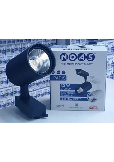 Noas 30 Watt Siyah Kasa Günışığı Ray Spot