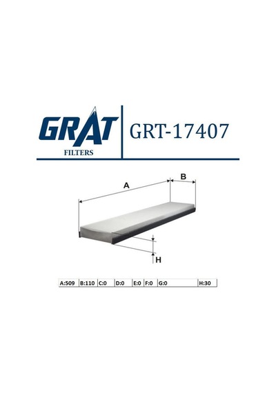 GRAT 17407 Polen Filtresi Mondeo 93- Cougar 98-