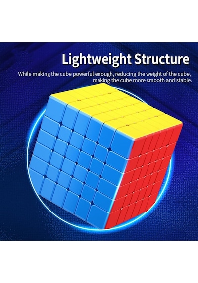 Xmdcuber Moyu Meilong 6 M Speed Cube 6 X 6 Manyetik Çıkartmasız, Meilong 6 M V2 Speed Cube 6x6x6 Manyetik Sihirli Kü
