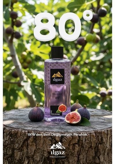 İncir Kolonyası 400 Ml 80 Derece, Meyvemsi & Zarif Koku Elegance Series