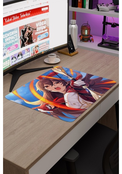 Amber Genshin Impact Anime Gacha V2 - 48x40 Xl Gaming Mouse Pad Fare Altlığı