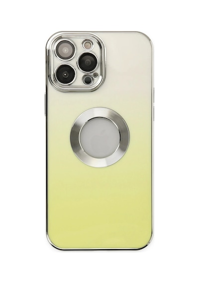 Newface - 825 - Apple iPhone Uyumlu  13 Pro Max Kılıf Best Silikon - Ece-umay - - Sarı